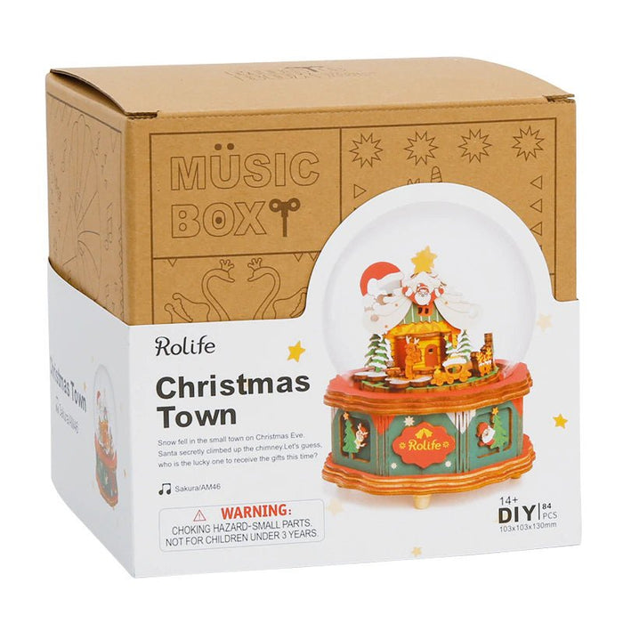 Christmas Town Wooden Music Box Safari Ltd
