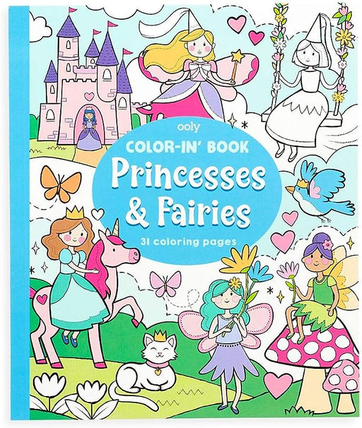 Color-In' Book: Princesses & Fairies - Safari Ltd®