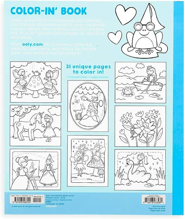 Color-In' Book: Princesses & Fairies - Safari Ltd®