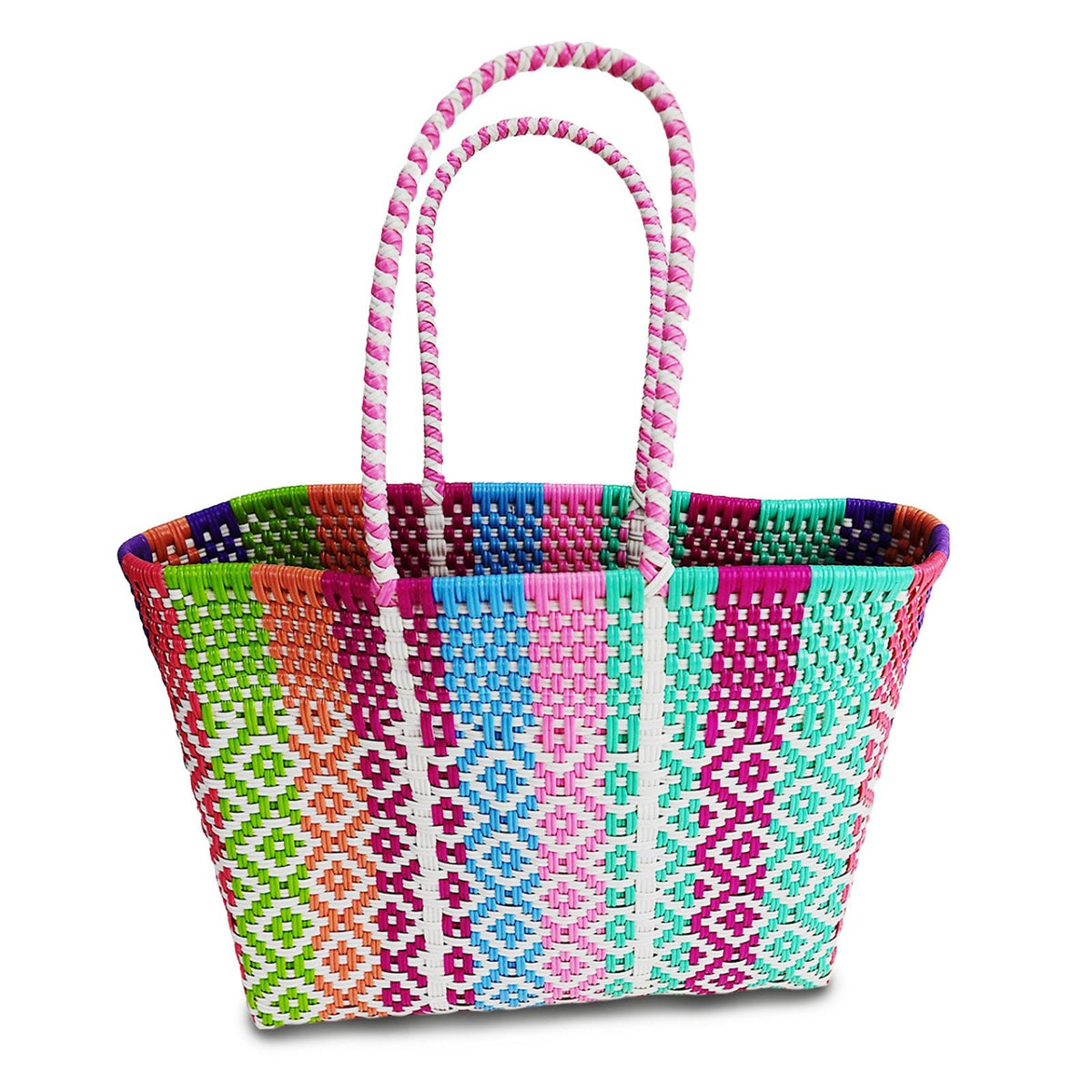 Colors For Good Medium Recycled Woven Tote Bag OBX Sun