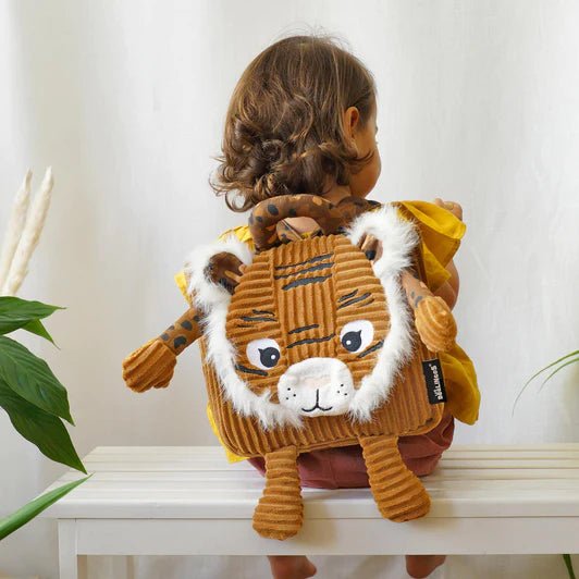 Corduroy Backpack Speculos the Tiger Backpack Safari Ltd
