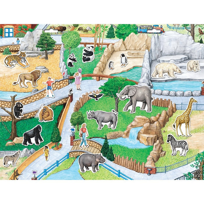 Create A Scene Magnetic Playset - Zoo - Safari Ltd®