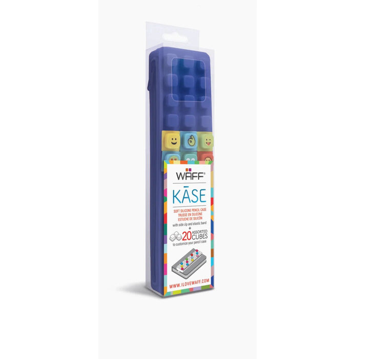 Customizable Pencil Case with Cubes - Navy Blue - Safari Ltd®