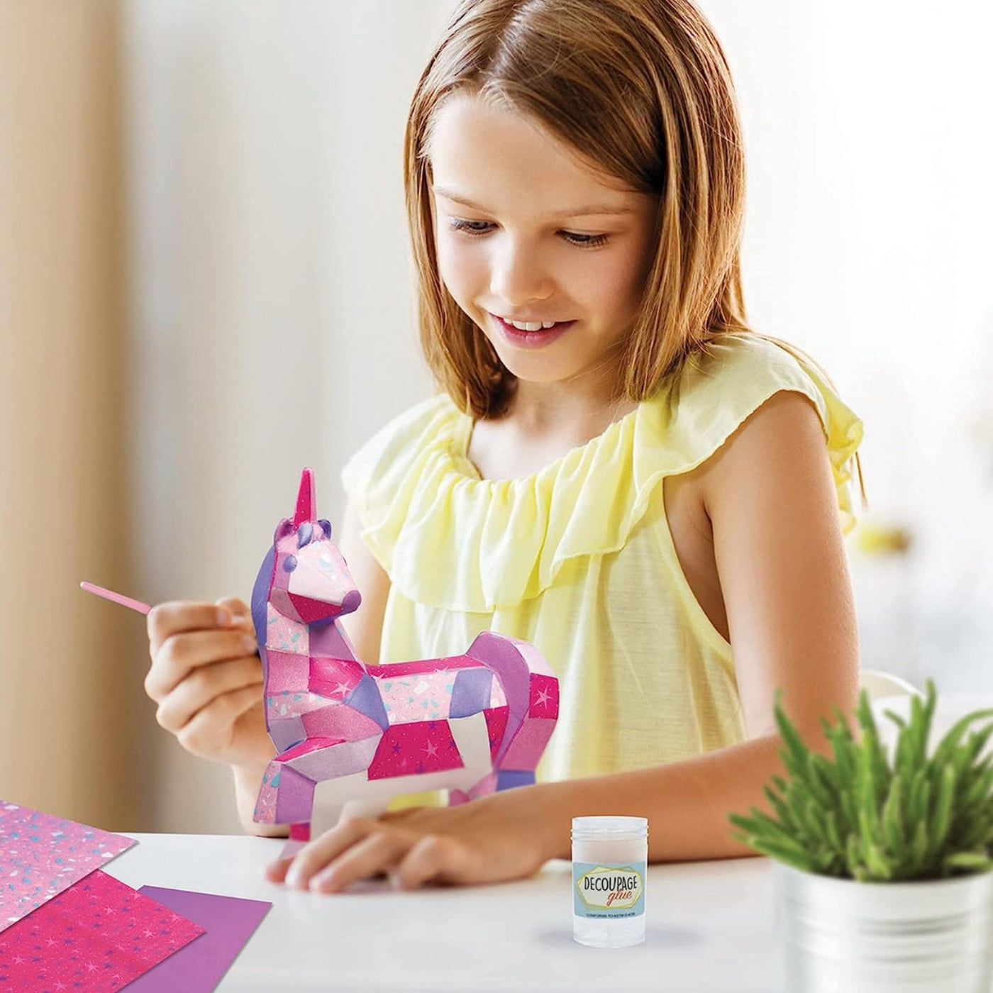 Decoupage Animals Unicorn Bright Stripes Safari Ltd®