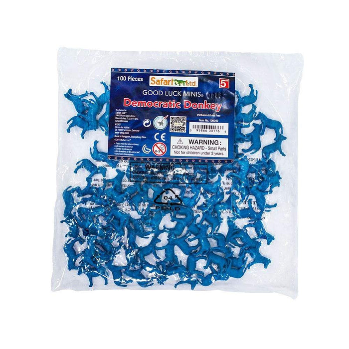 Democratic Donkey - 100 pcs - Good Luck Minis® - Safari Ltd®