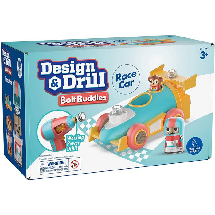 Design & Drill Bolt Buddies Race Car - Safari Ltd®