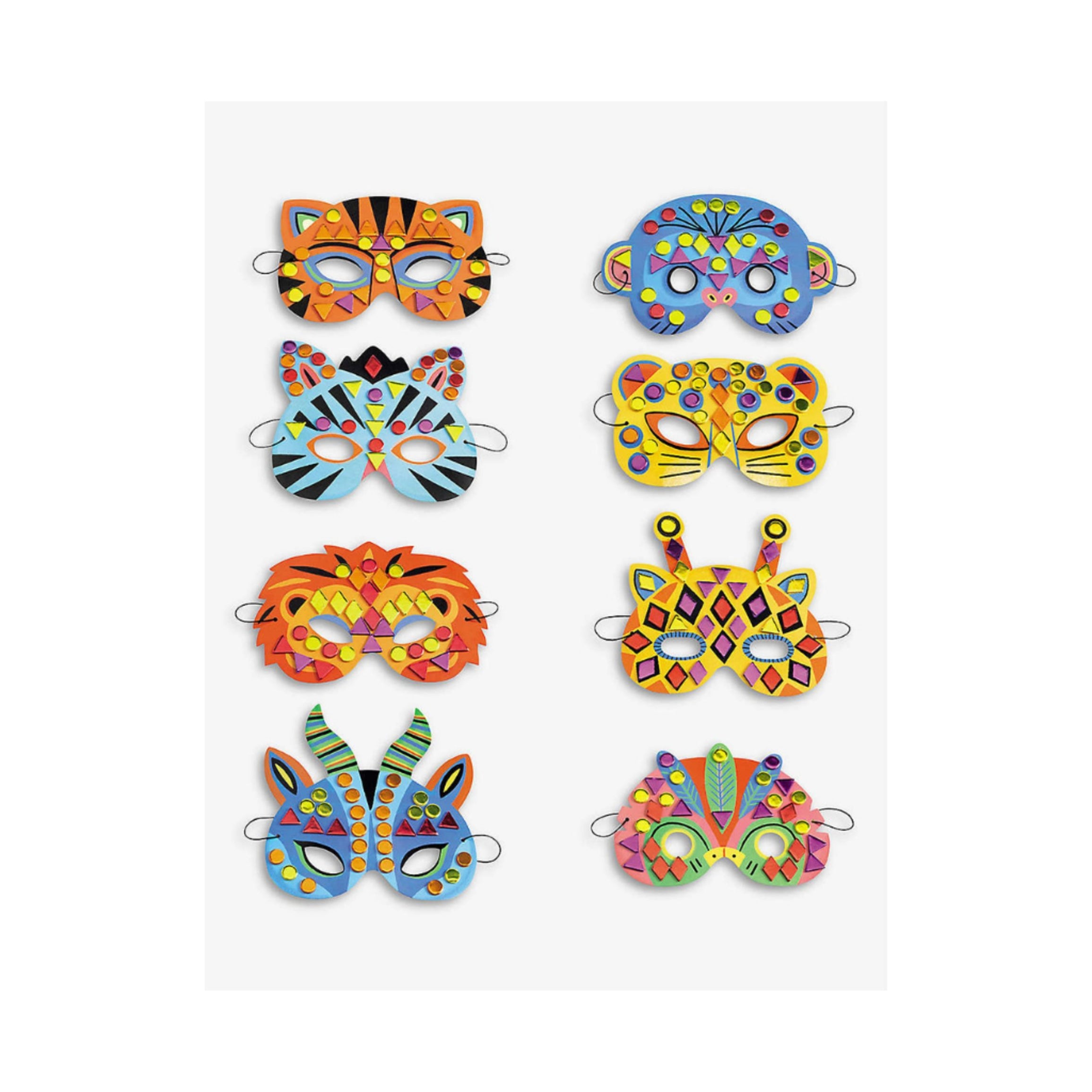 Kit de Máscaras de Animales de la Selva Blue Orange Djeco