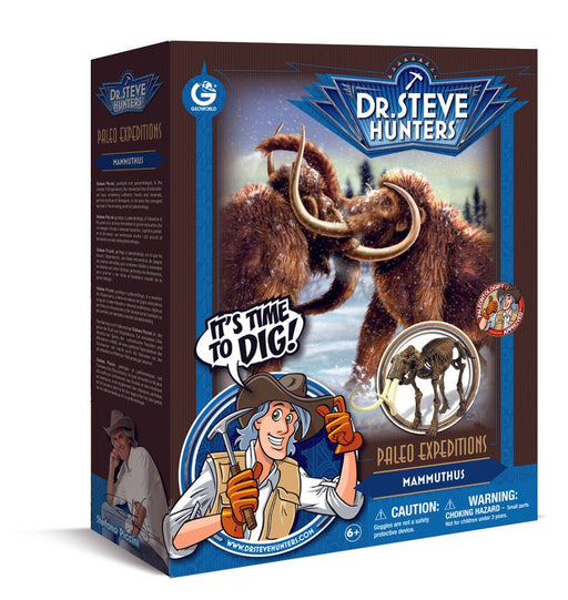 Dr. Steve Hunters GEOWorld Paleo Expeditions Ice Age Excavation Kit - Mammuthus - 12 pieces - Safari Ltd®