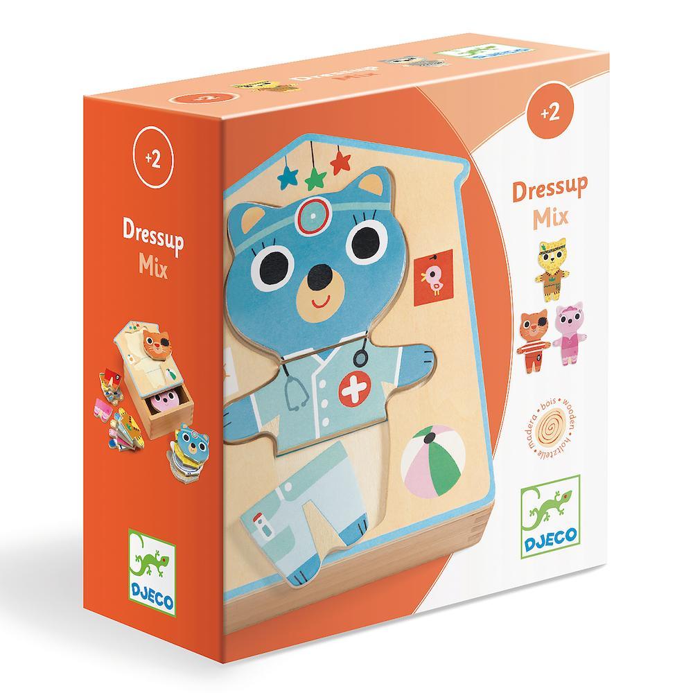Wooden Puzzles Dressup Mix - Lucky Duck Toys