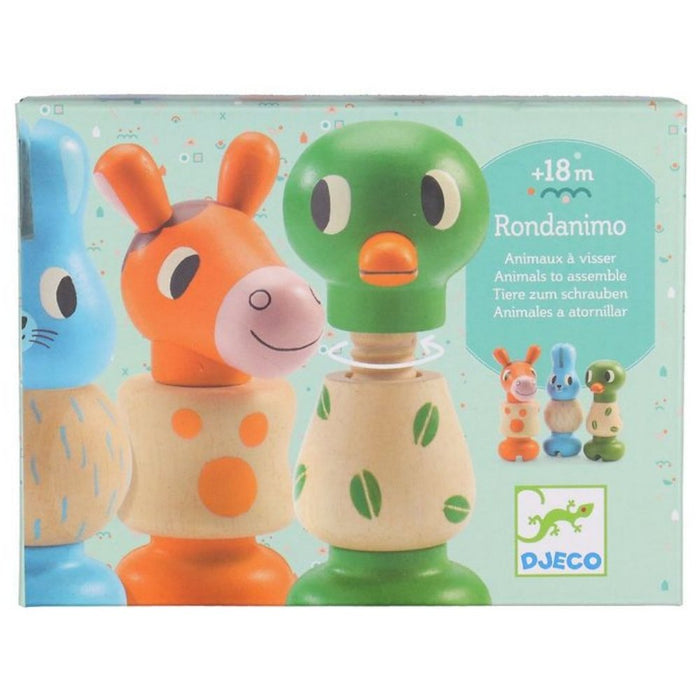 Early Learning: Rond Animo Twisty Wooden Animals - Safari Ltd®