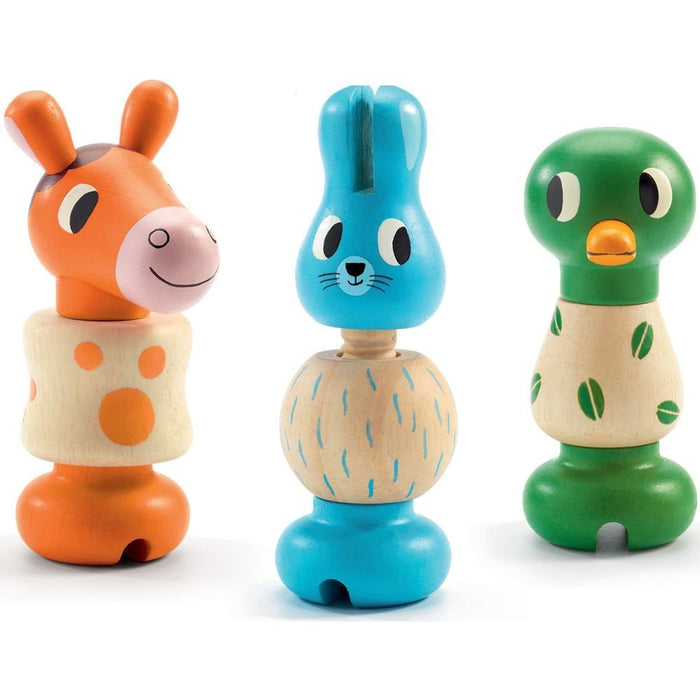 Early Learning: Rond Animo Twisty Wooden Animals - Safari Ltd®