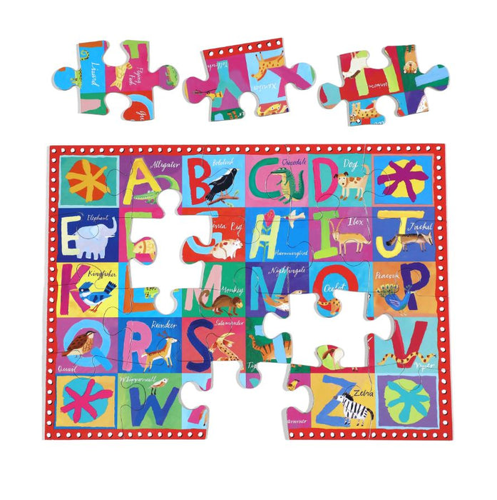eeBoo Animal ABC 20 Piece Big Puzzle Eeboo Safari Ltd®