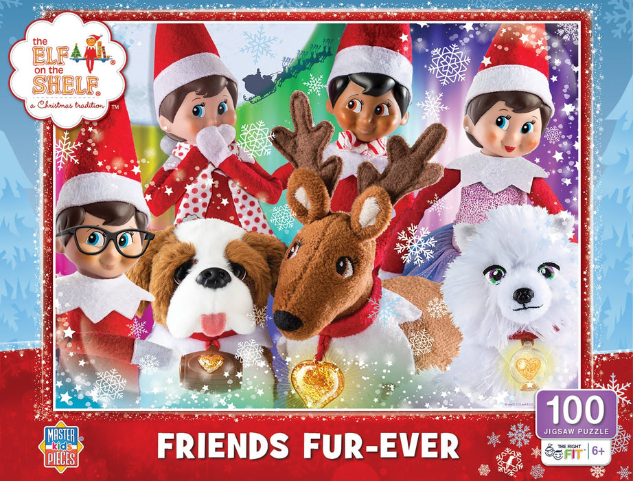 Elf on the Shelf - Friends Furever 100 pc Puzzle - Safari Ltd®