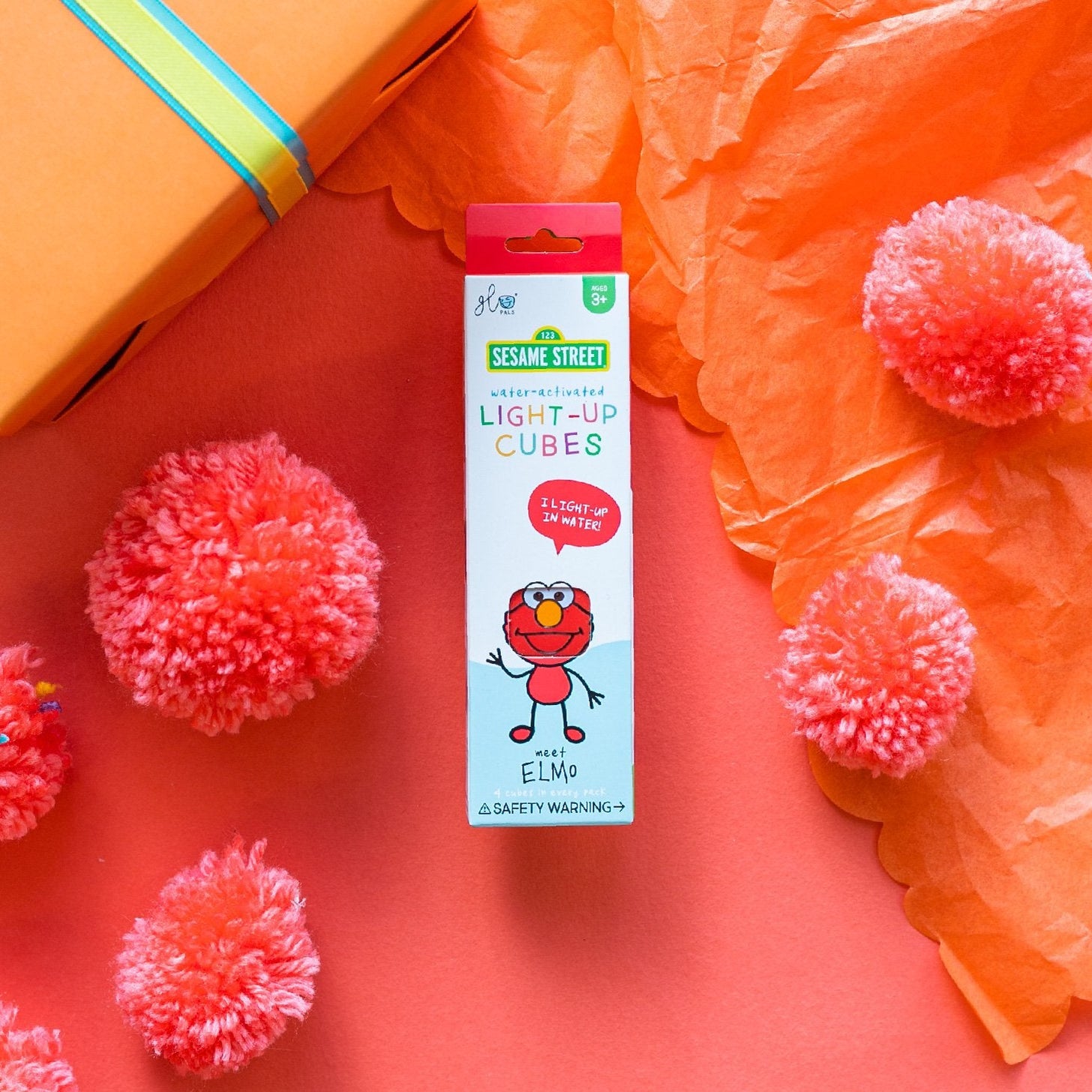 Elmo Glo Pals 4Pack Light Up Cubes bath toy Safari Ltd®