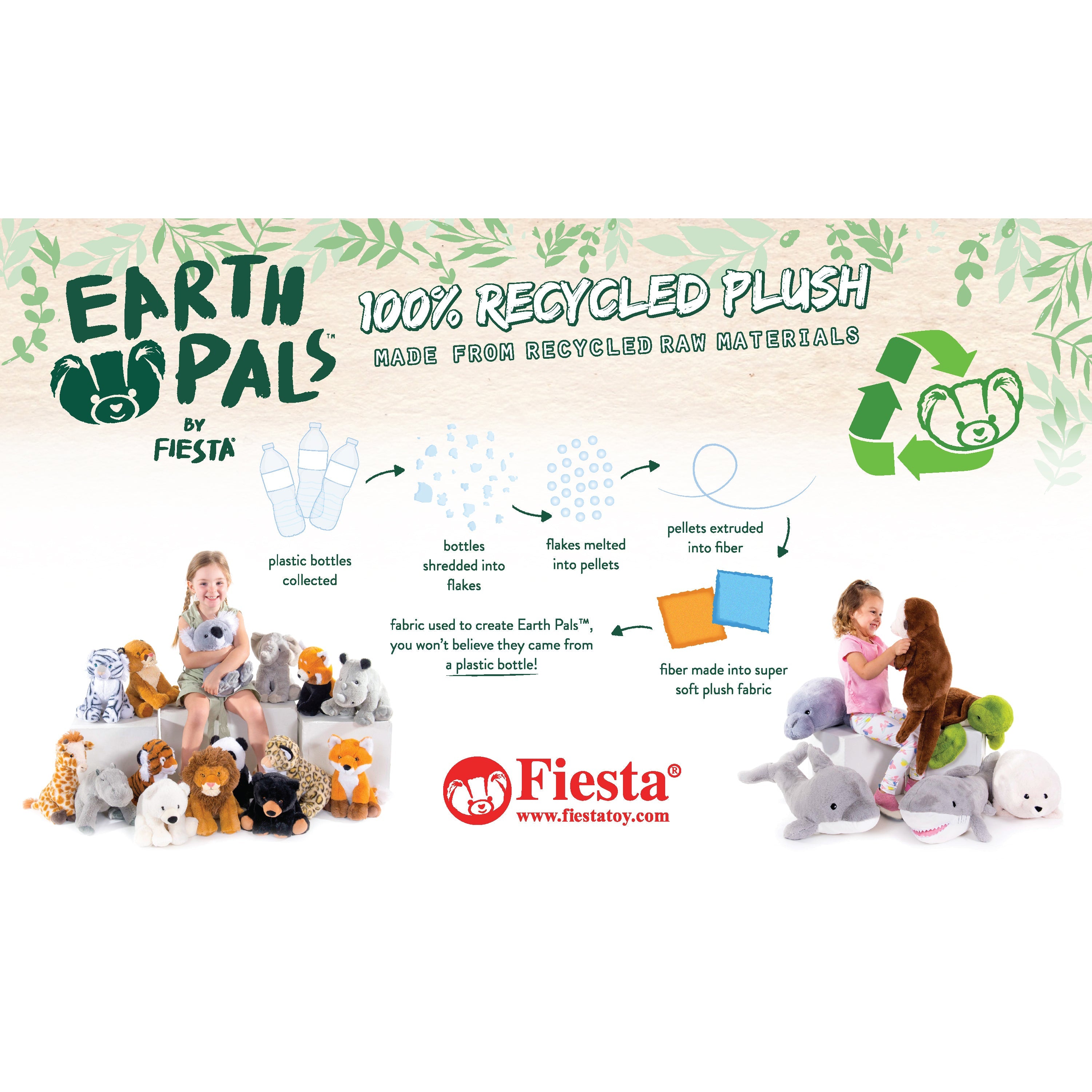 Fiesta Toys Earth Pals Sea Turtle Plush | Safari Ltd®