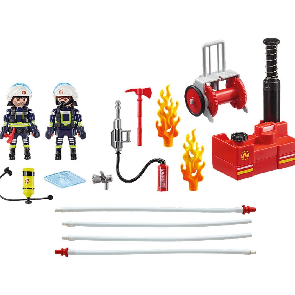 Playmobil Firefighters With Water Pump - Wise-Kids Toys