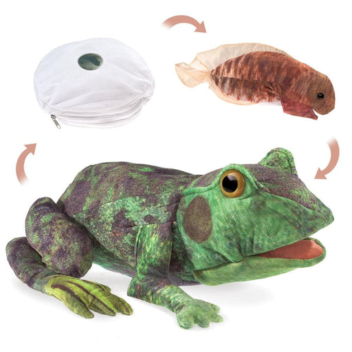 Frog Life Cycle Stuffed Animal Puppet - Safari Ltd®