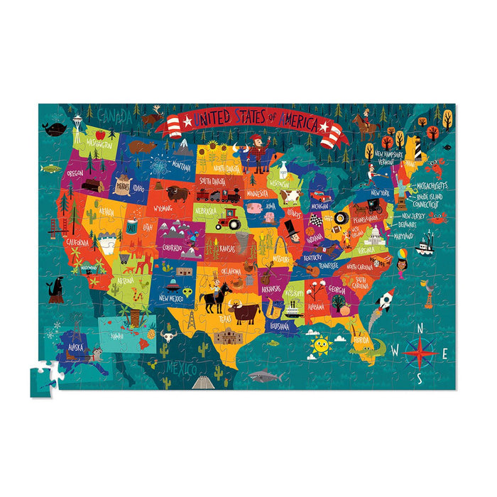 Geography Puzzle & Poster: USA - Safari Ltd®