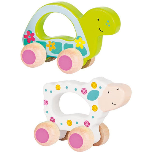 Goki Toys Push-Along Animals Turtle & Sheep - Safari Ltd®