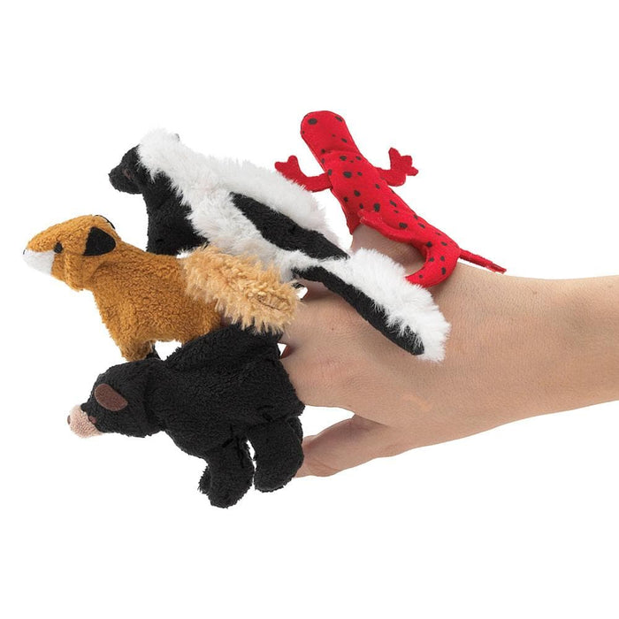 Great Smoky Mountain Animals Finger Stuffed Animal Puppet Set - Safari Ltd®