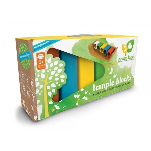 Green Tones Temple Wood Blocks - Safari Ltd®