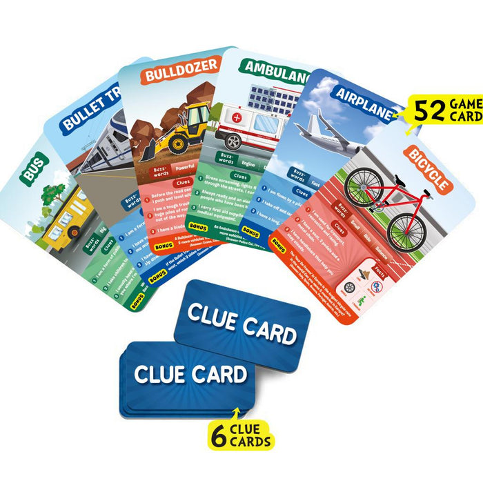 Guess in 10 Educational Board Game, Wheels, Wings and More Safari Ltd®