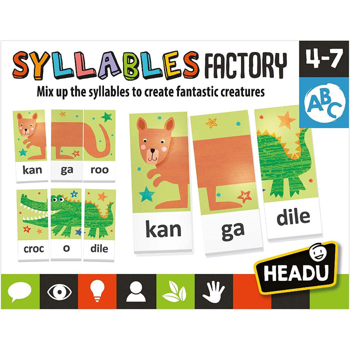 Headu Syllables Factory Flashcards - Safari Ltd®
