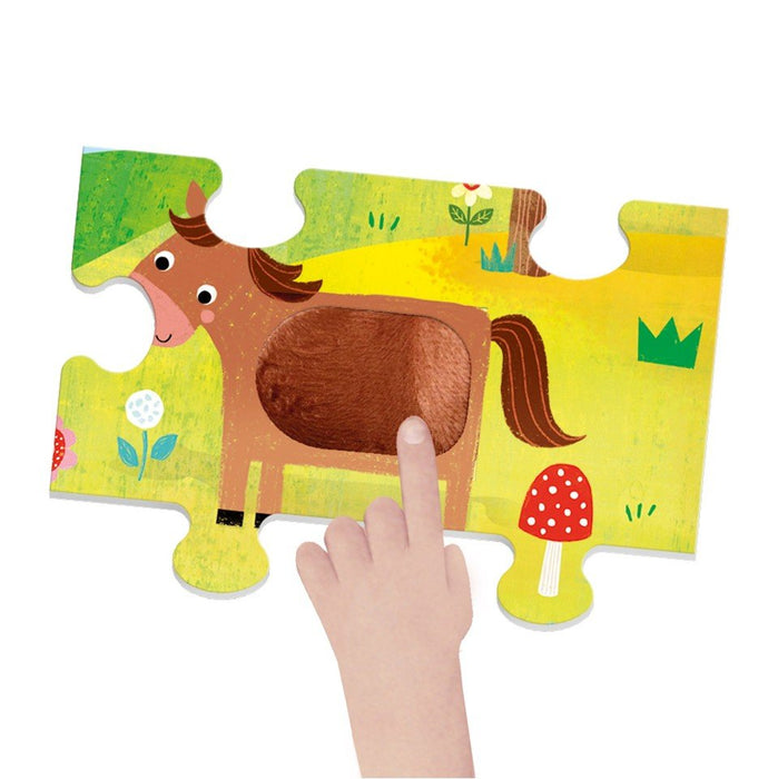 Montessori Tactile Animal Puzzle Game