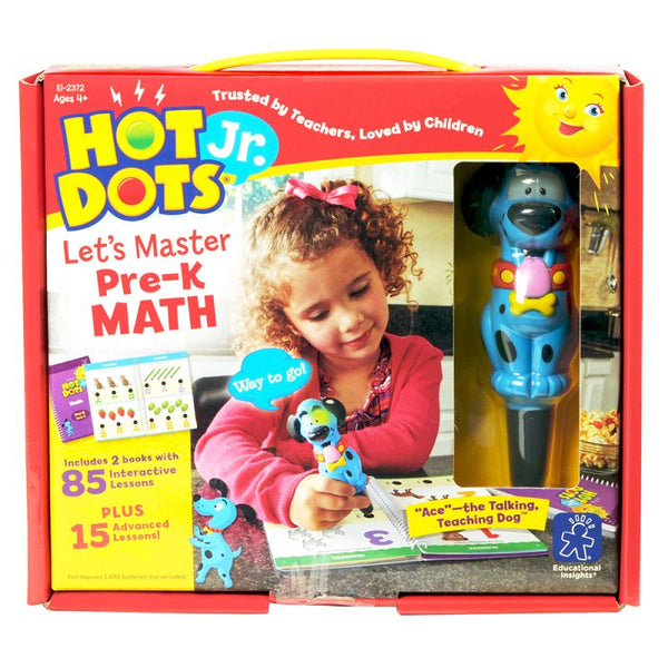 Hot Dots Jr. Let's Master Pre-K Math with Ace Pen | Safari Ltd®