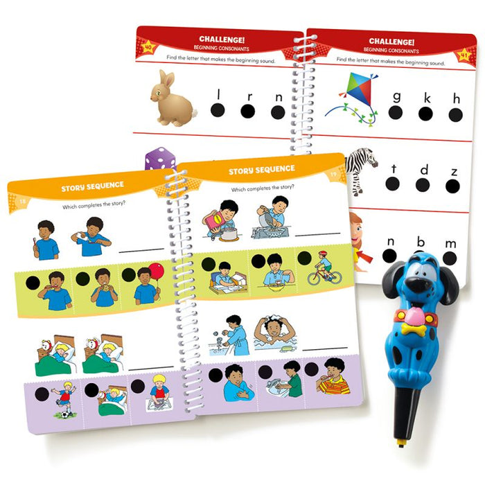 Hot Dots Jr Let’s Master Pre-K Reading Set with Ace Pen - Safari Ltd®