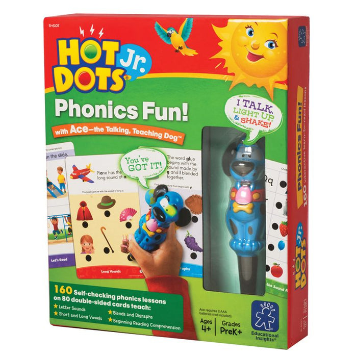 Hot Dots Jr. Phonics Fun! Set with Ace Pen - Safari Ltd®