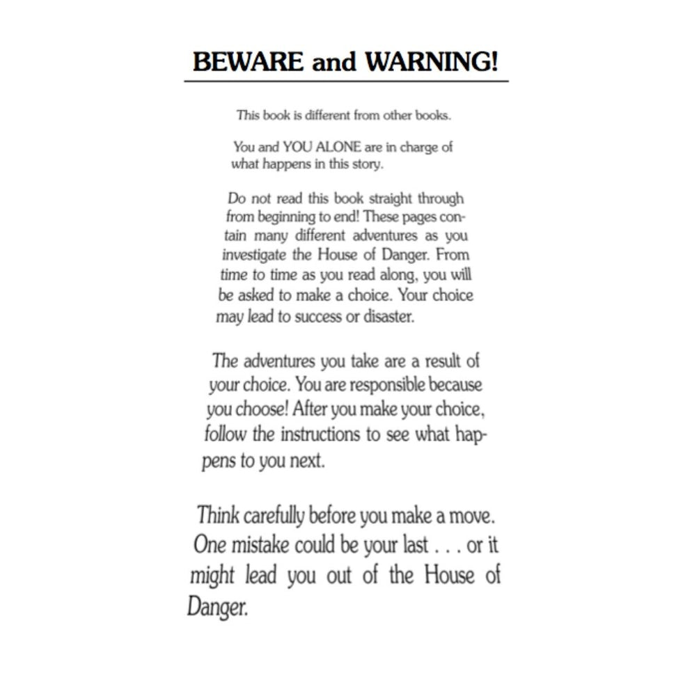 House of Danger Book Books Safari Ltd®