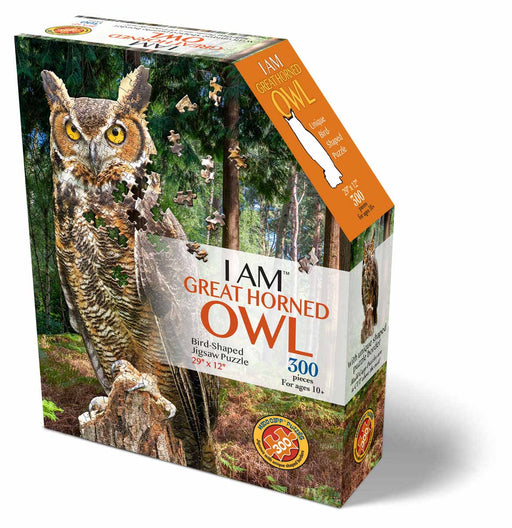 I Am Great Horned Owl - 300 pc. Puzzle - Safari Ltd®