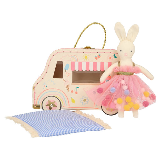 Ice Cream Van Bunny Mini Suitcase Doll - Safari Ltd®