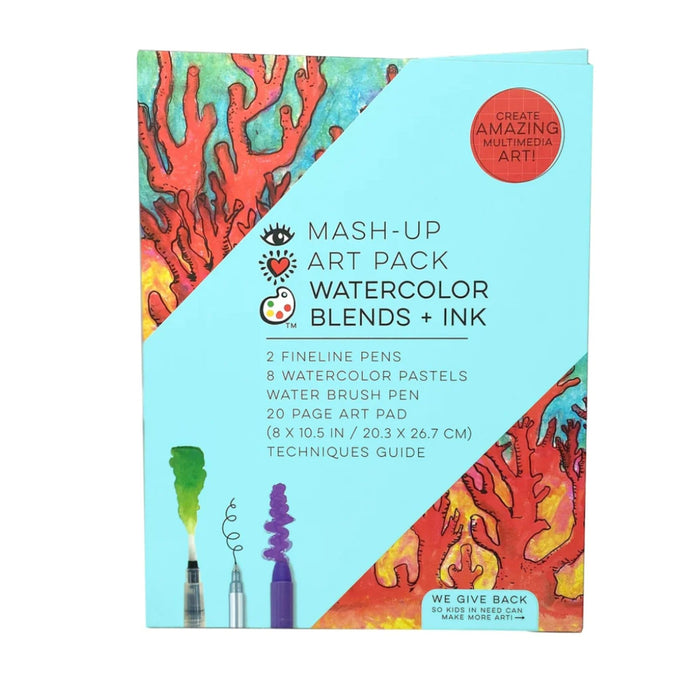 iHeartArt Mash-Up Art Pack Watercolor Blends + Ink - Safari Ltd®
