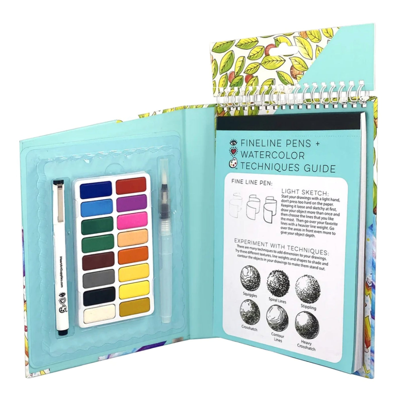 iHeartArt Travel Art Pack Watercolors + Fine Line Pen - Safari Ltd®
