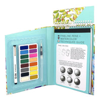 iHeartArt Travel Art Pack Watercolors + Fine Line Pen - Safari Ltd®