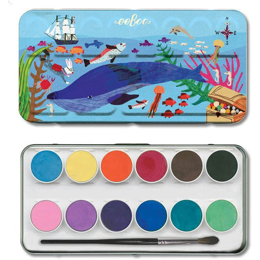 In The Sea 12 Watercolors Tin - Safari Ltd®