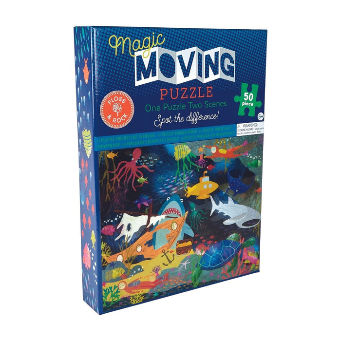 Jigsaw Puzzle - 50 pc Magic Moving Deep Sea - Safari Ltd®