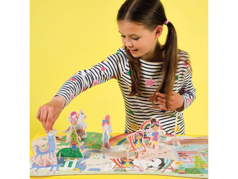 Jigsaw Puzzle - 60 pc Rainbow Fairy - Safari Ltd®