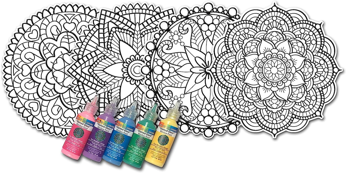 Joy of Coloring Stained Glass Mandalas - Safari Ltd®