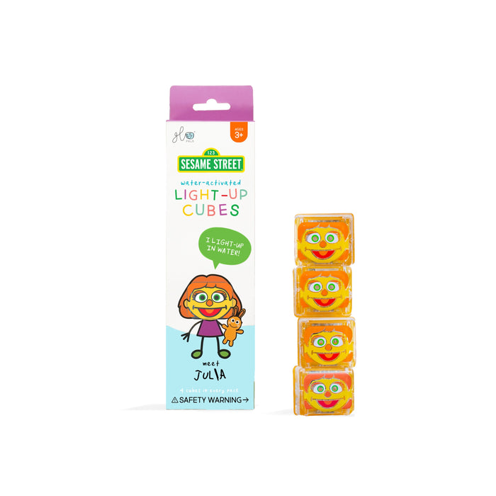 Julia - Glo Pals x Sesame Street 4-Pack Light Up Cubes - Safari Ltd®