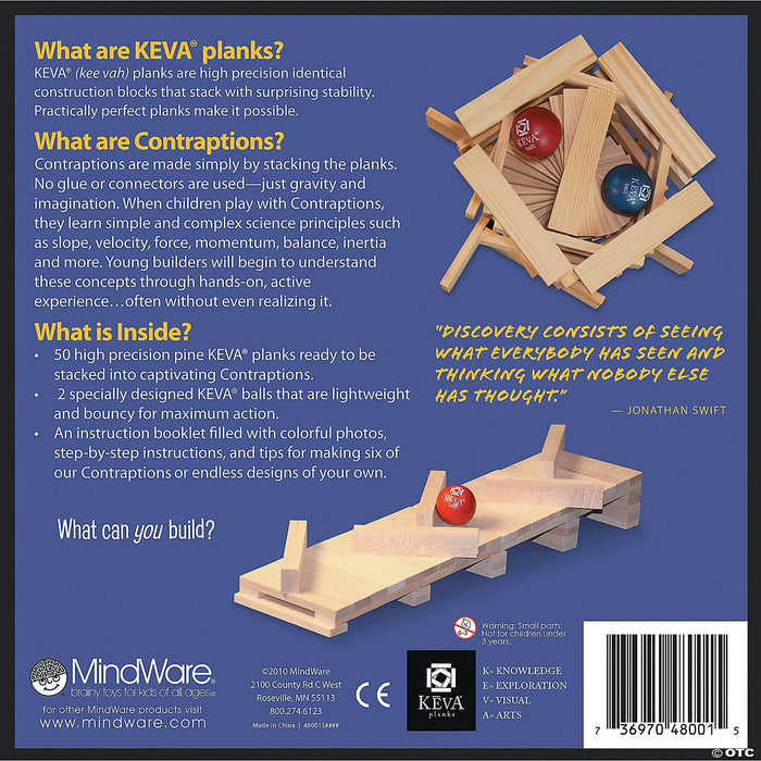 KEVA Contraptions 50 Plank Set - Safari Ltd®