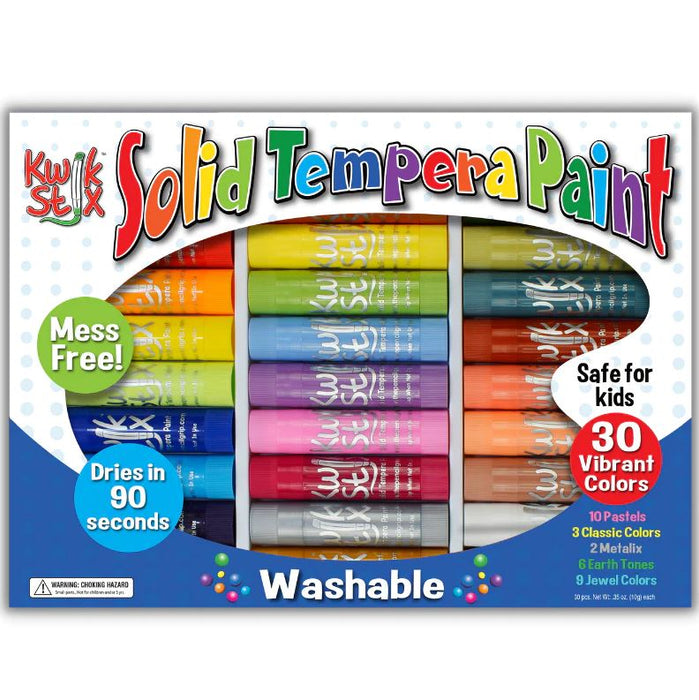 Kwik Stix Thin Stix Solid Tempera Paint Sticks, 24 PK 