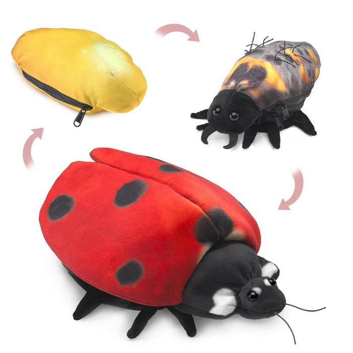 Ladybug Life Cycle Stuffed Animal Puppet - Safari Ltd®