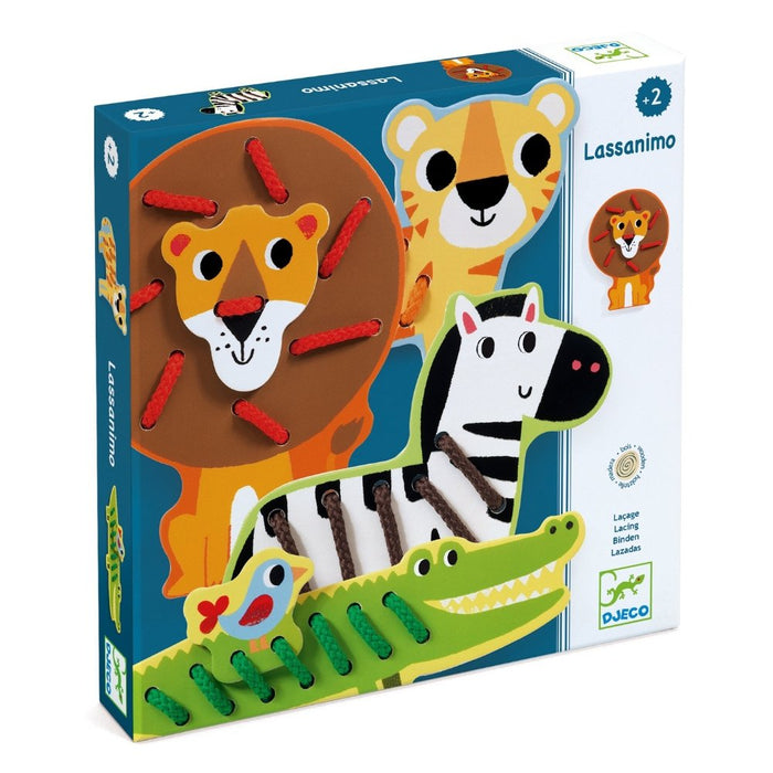 Lassanimo Lacing Wooden Skill Boards - Safari Ltd®