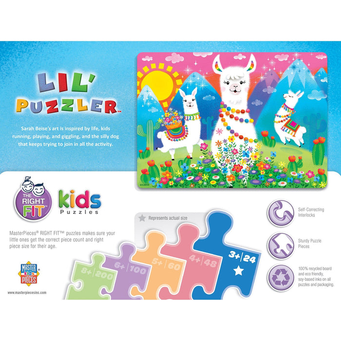 Lil Puzzler - Llama Love 24 pc Puzzle - Safari Ltd®