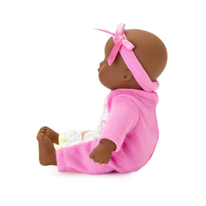 Little Cuties - Pink- Dark Skin Tone Doll - Safari Ltd®