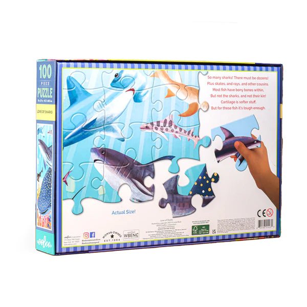 Love of Sharks 100 Piece Puzzle - Safari Ltd®