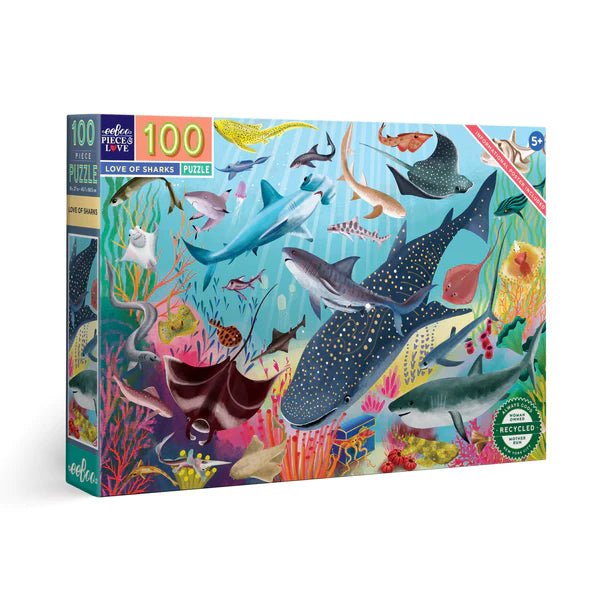 Love of Sharks 100 Piece Puzzle - Safari Ltd®